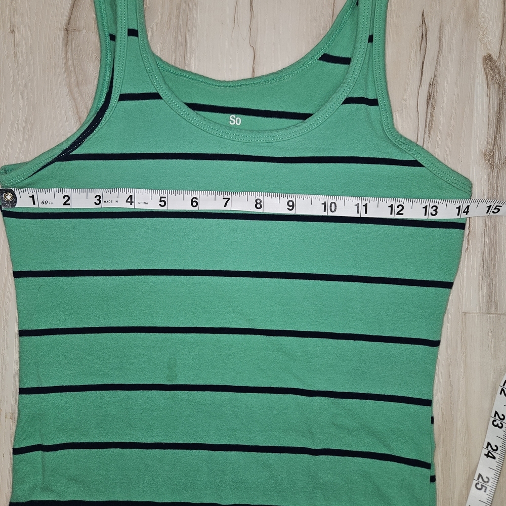 Striped & Solid Women’s Tank Top Bundle - Green, Yellow, Mauve, Teal - Picture 4 of 16